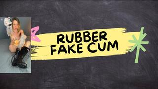 rubber fake cum