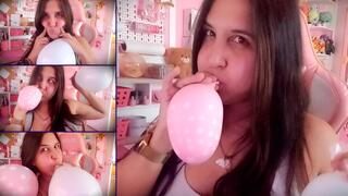 Puffy Cheeks Balloon Blowing - Bunny Looner