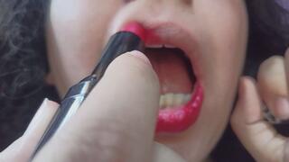 Lips & lipstick fetish