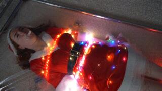 Bondage luminous garland in vacuum bed