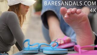 Pamela double flip flops shouplat and dangling - 25023 4K