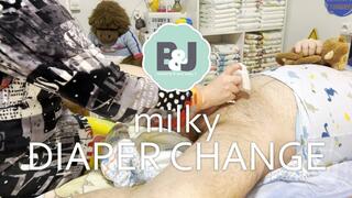 Milk diaper change