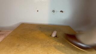 Dominated under heels until his cums flows