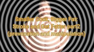 Smaller Cock, Bigger Fat: Stroke and Get Fatter part2 (provocation and manipulation) 12 min