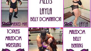 1607- Masked Man Loves Layla - Mixed Maledom Wrestling