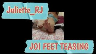 Juliette_RJ on a Sexy Feet tease in bed - NO PANTIES - BBW ASS - FOOT FETISH - JOI - THICK LEGS