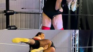 Struggling to lift giantess