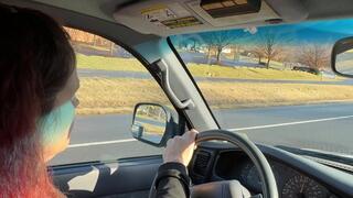 Driving In A Skirt And Asics