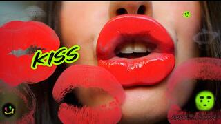 Sticky Virtual Hot Red Kiss