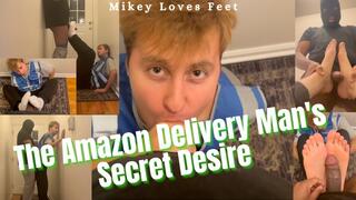 Amazon Delivery Dude Delivers My Package and Decides to Also Deliver a Handjob, Blowjob and Footjob!