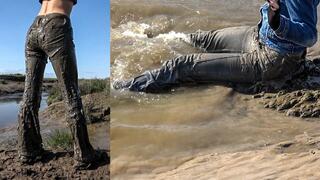 Muddy jeans washing! Is it possible to get all this mud off!?!?