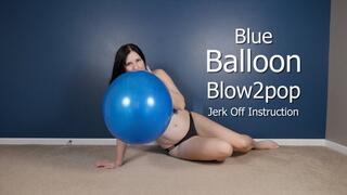 Blue Balloon Blow2pop JOI Tease Crop Top and Panties - Kylie Jacobs - WMV 1080p HD