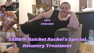 SSBBW Ratchet Rachel's Special Recovery Treatment with a BJ and Cowgirl Rides MP4 640x360
