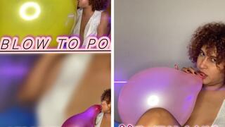 Pajama party with balloons