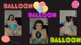 INFLATING AND RUBBING MYSELF WITH BALLOONS