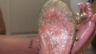 Jelly Sandals Oily Soles Tease
