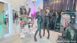 Strap-On Gangbang with three Latexladies