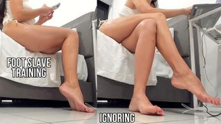 Hot foot slave training, ignoring - live stream