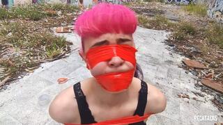 Blinded in bondage at an abandoned place! (1080p)