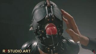 Elli - Tight PVC Mummification and Suspension - Full Process Shown in Detail (FULL HD MP4)