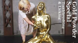 Gold Powder Special Toothbrushing & Licking Yurika Hiyama