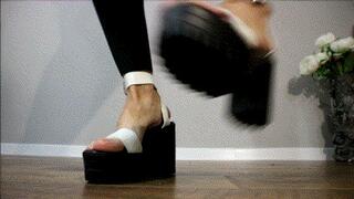 Hard stomping dance in platform shoes