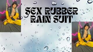 sex in rubber rain suit