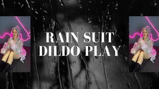 rainsuit dildo play rubber