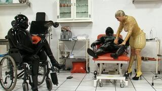 Bizarre threesome rubber piss orgy - The inflatable latex slave - Part 1 of 3 (Full HD)