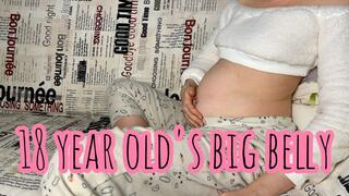 I wanted to be an 18 year old girl with a big round belly like a ball 1080