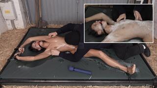 Completely naked powdered oiled, brushed, and tickled ( 4K )