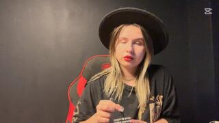 Smoke a cigarette with me and enjoy my green eyes