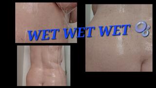 PHOTO SET W VID FOOTAGE AND PICS WET AND WONDERFUL GLOSSY SHINY SHOWER