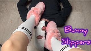 Humiliation a cuckold with pink boots and dominating with feet on his face 4K