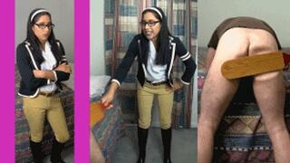 “Queen Bee” schoolgirl eRica beats the principles ass for trying to discipline her!!!