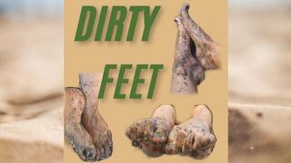 dirty muddy feet