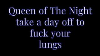 Take a day off to fuck your lungs