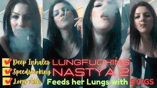 Nastya Feeds her Lungs with 5 Cigs