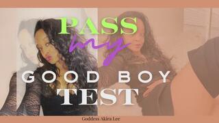 Pass My Good Boy Test