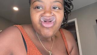 Sticking Out My Tongue with Lip Sniffing