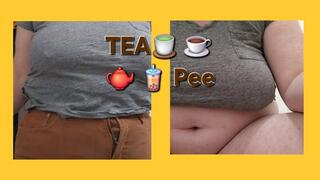 LONG STRONG FLOWING WET TEA PEE