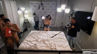 Behind The Scenes with Sophia, Satine and their 5 gangbang guys