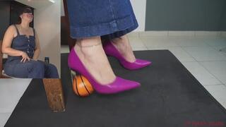 Laura Steps On Things She Can't See