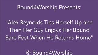 Alex Reynolds Gets Foot Worship in Self Bondage - HD