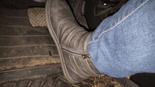 Slow Drive in Flat Booties