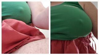 GFE Shock n Awe hairy bush and huge tits w erect nips that could break glass