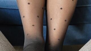 completely ignored at my nyloned feet