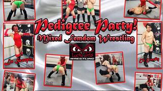 1292- A Pedigree Party - Mixed Femdom Wrestling