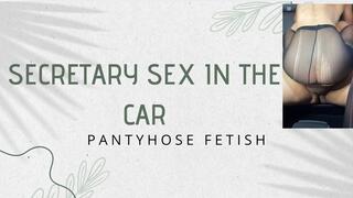 sex in pantyhose in the car