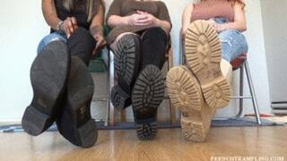 2328 Boots worship with Lilie Noemie Lysa